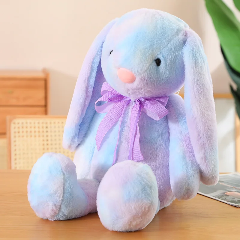 thumbnail image 1 of Conejo de peluche de 30/42/60cm para niña, Animal suave de peluche, muñeco de conejito colorido, juguetes para niños, regalo de cumpleaños, regalo de Navidad, 1 of 5