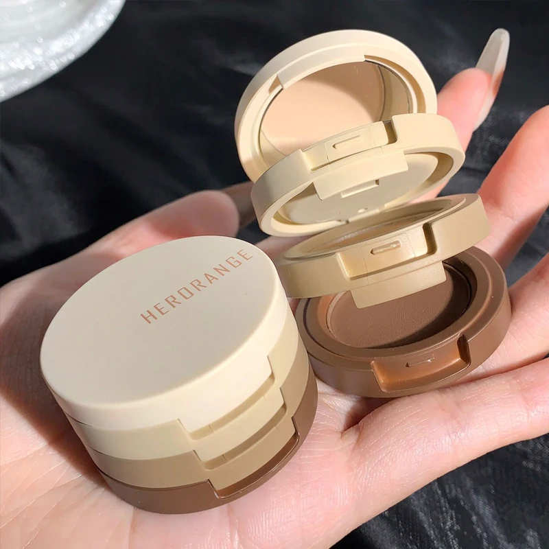 Eye Shadow Plate 3 Warna Cute Nude Glitter Eyeshadow Palette Kosmetik Pelbagai Fungsi Pembayang Mata Tricolor Pearlescent Sandwich Macaron Eyesha