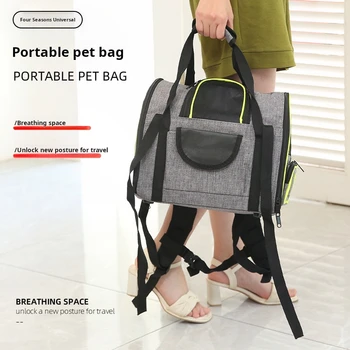 Cat Bag, Large Capacity, Portable Backpack, Cat School Bag, Pet Backpack, Cat Cage, Dog Space Capsule Supplies for Cats