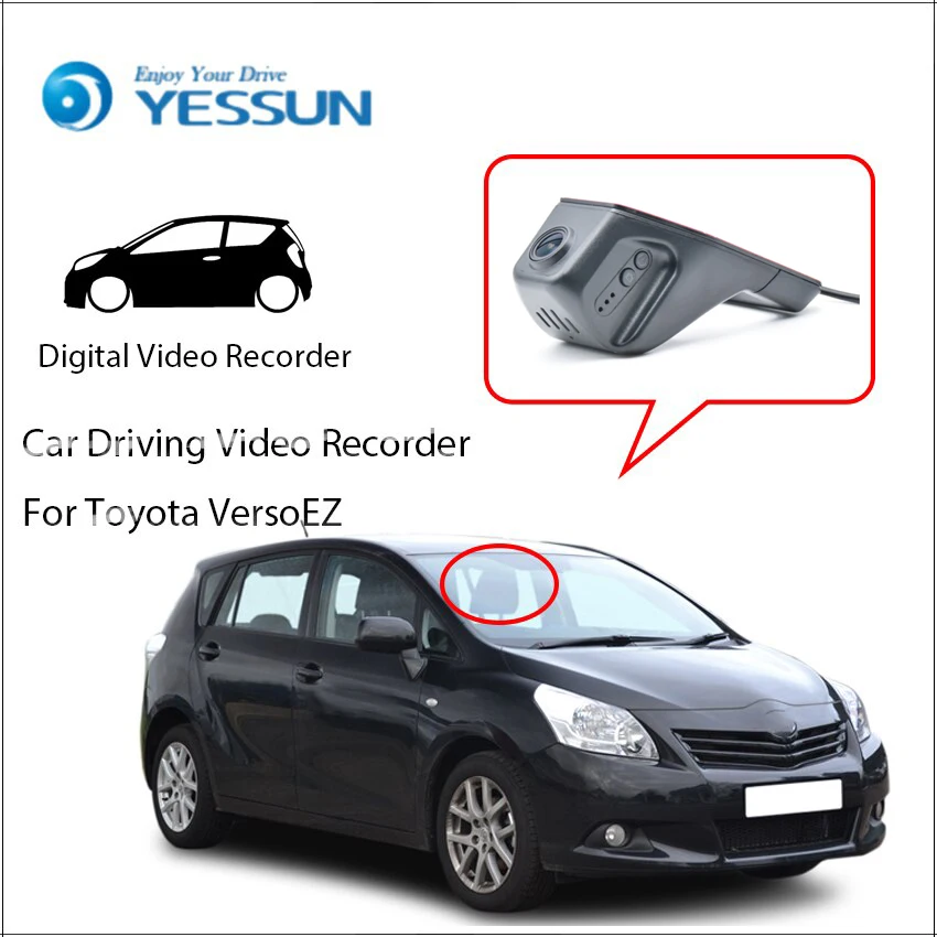 

YESSUN HD 1080P Car DVR Digital Video Recorder For Toyota VersoEZ - Front Camera Dash Not Reverse Parking Camera