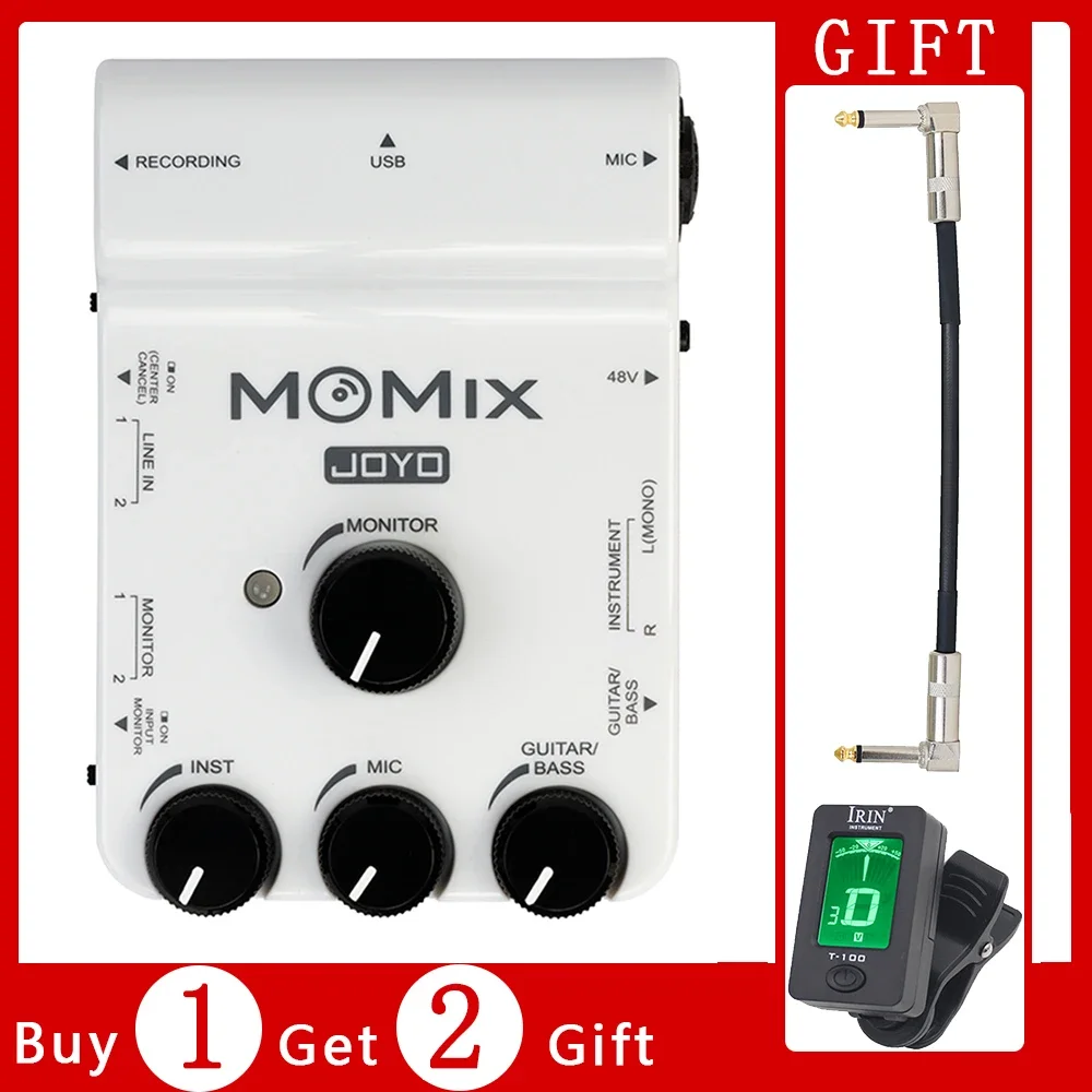 Joyo Momix Amplificatore Per Chitarra Scheda Audio Microfono Scheda Audio Per Musica Dal Vivo Per La Registrazione Canto Trasmissione Streaming Mixer 