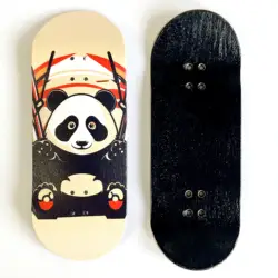 Pro Wooden Fingerboard Deck with New Graphic Design - 36mm (Panda)