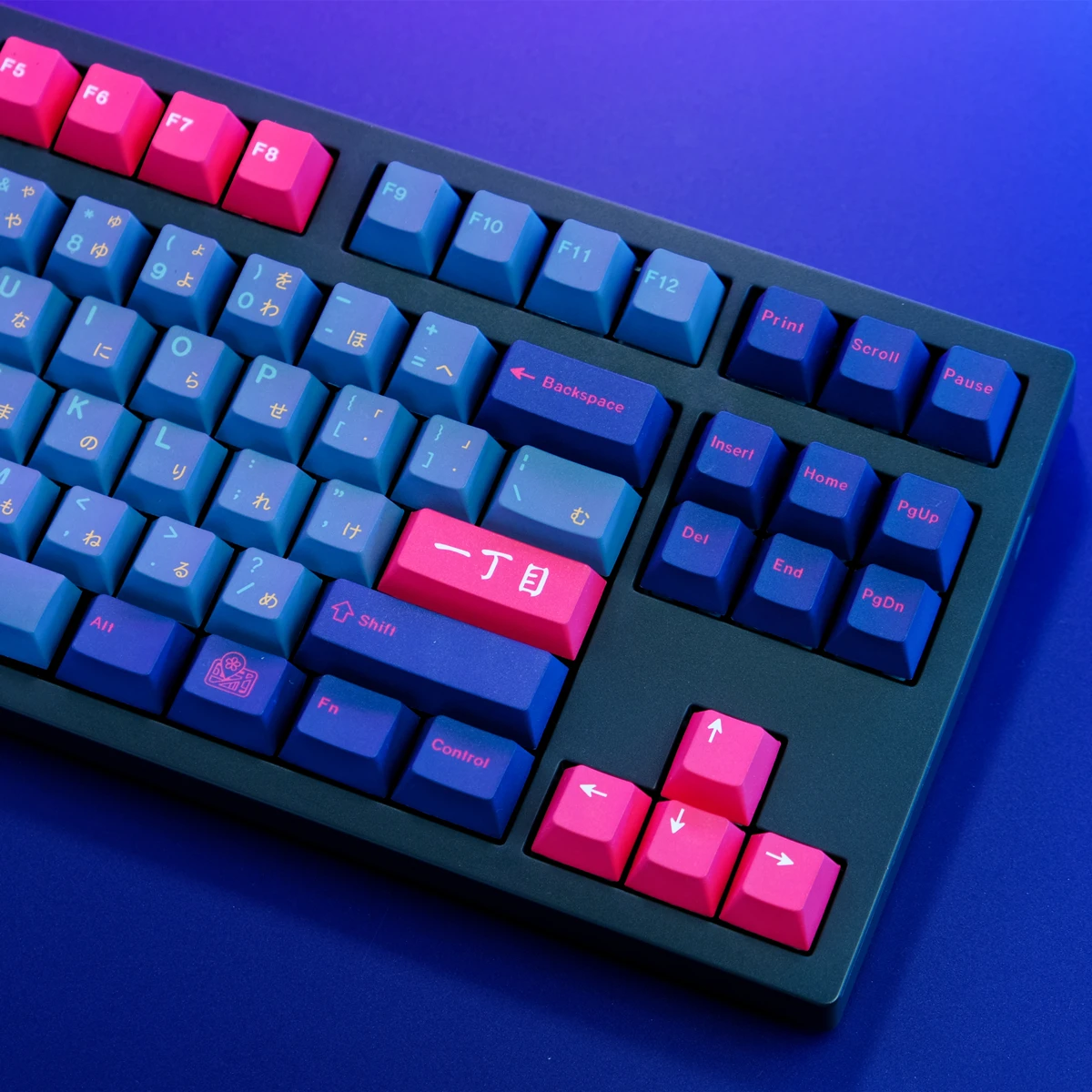 Teclado Mecânico Keycaps para Interruptor mx Keycap Japonês Perfil Cereja Pbt Sublimação Dye Japão Kabukicho 129 Chaves - Imagem 6