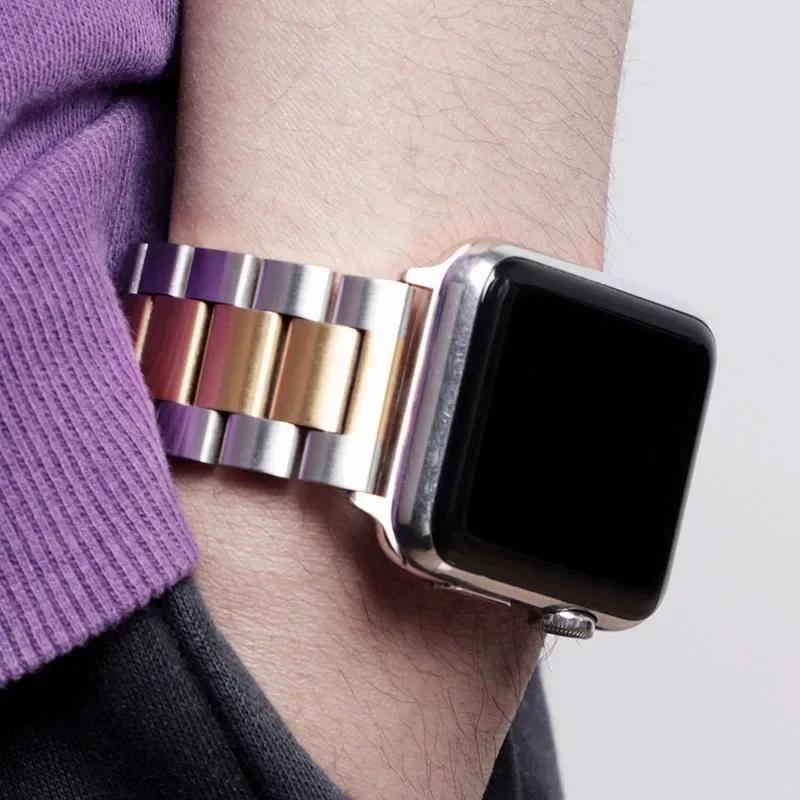 รูปสินค้า สายสแตนเลส Apple Watch คุณภาพสูง รองรับหลายรุ่น