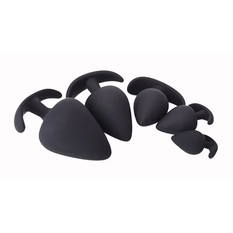 Anal Plug Silicone Anchor Anal Plug Big Butt Plug Anal Erotic Sex Toys for Men and Women 5 Sizes for Choice