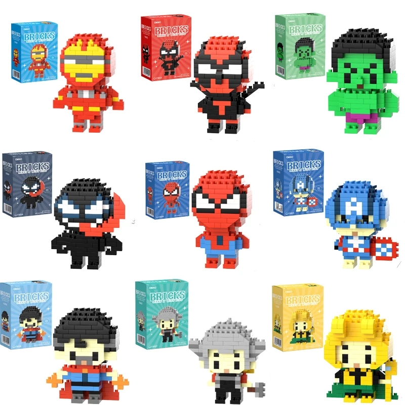 Marval Legends Cartoon Character Building Blocks Set