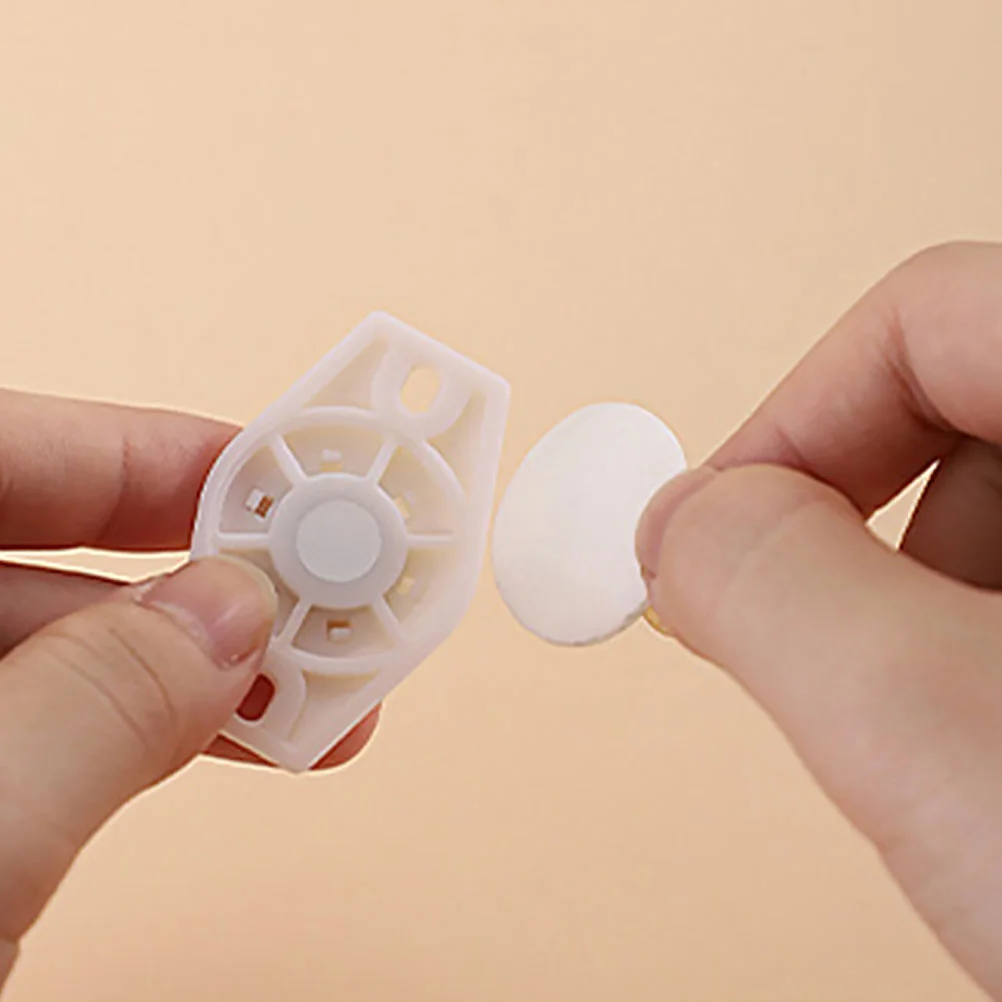 8 Pcs Self Adhesive Casters Stainless Steel Trashcan Wheels Accessories Small Appliance Paste Universal Abs Furniture Mini 6