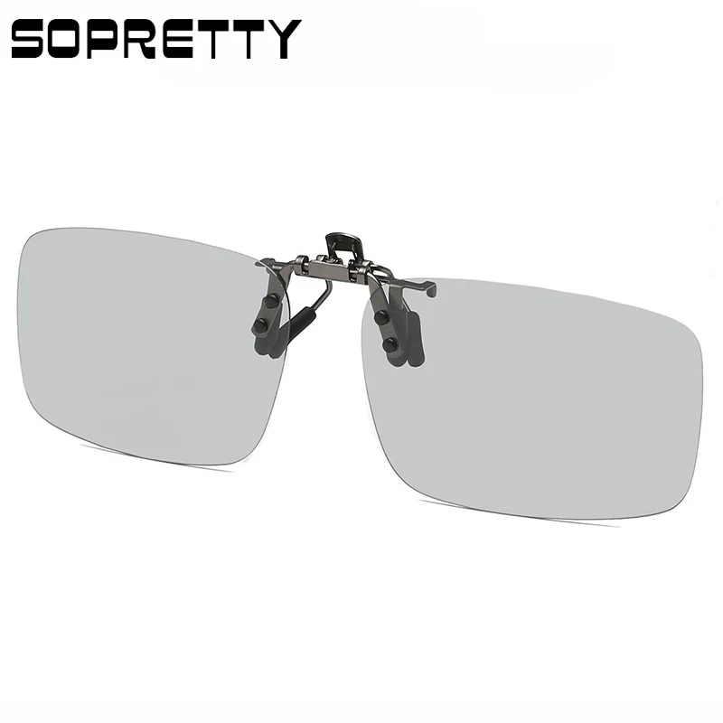 New Arrival Polarized Photochromic Flip up Sunglasses Clips for Myopia