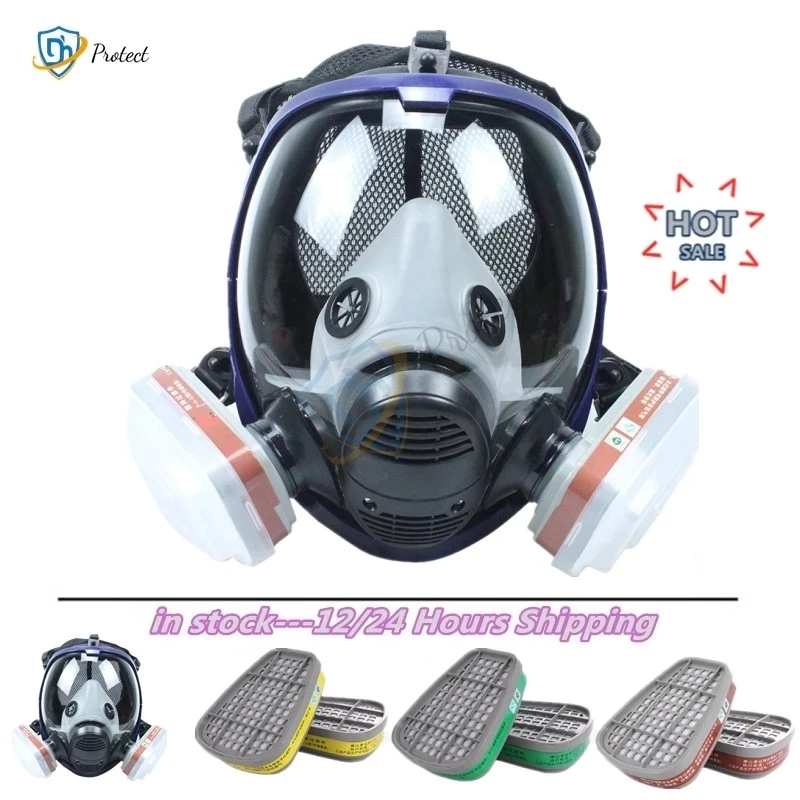 Full Face Paint Gas Mask 6800 Respirator Chemical Mask with Carbon