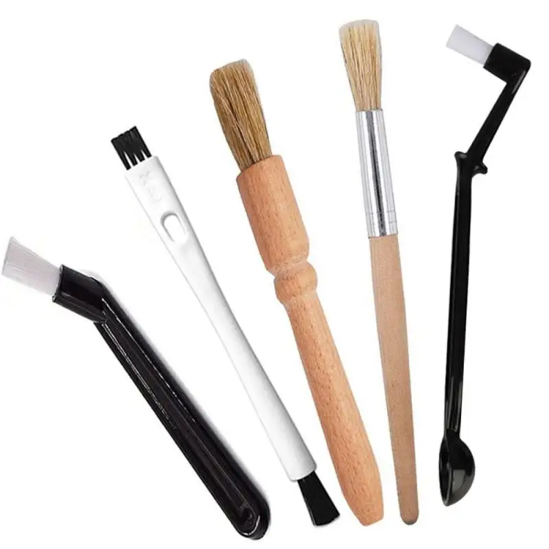

Coffee Brush Set Espresso Brush Kit Include Wooden Coffee Grinder Machine Cleaning Brush and Nylon Espresso Brush