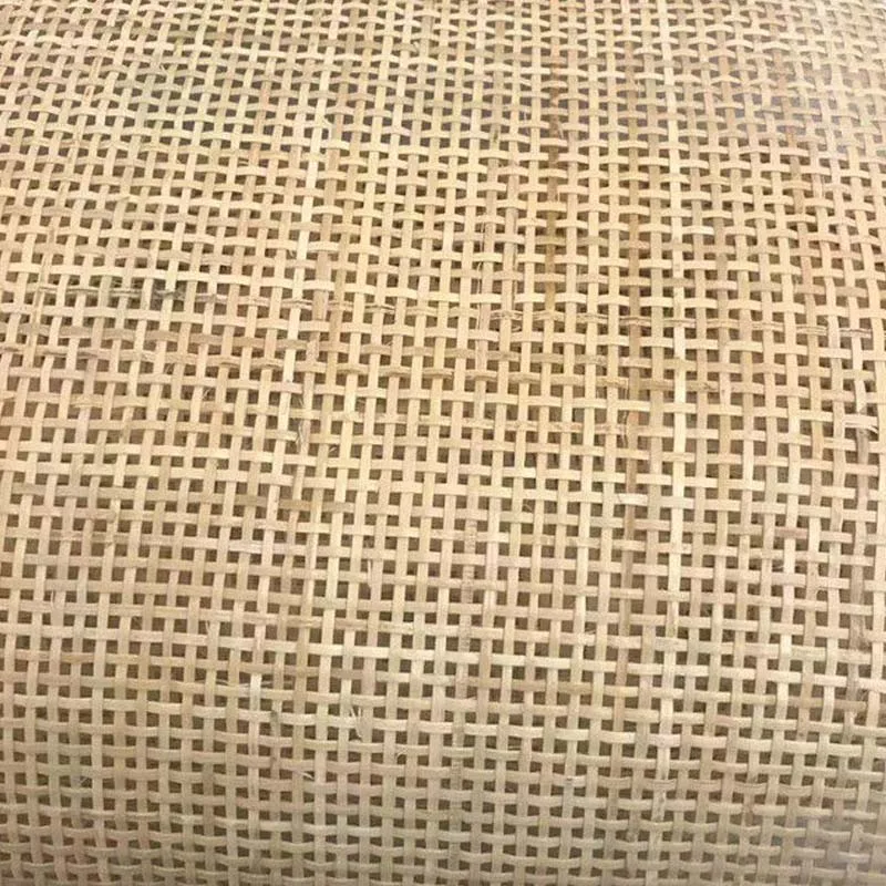 Hollow Square Lattice Natural Rattan Roll Indonesian Cane Webbing Wicker Material For Chair Table Cabinet Decor