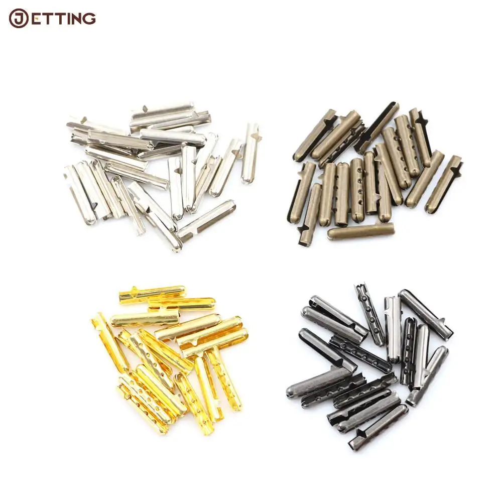 10PCS Metal Shoe Lace Tips Replacement Head Bullet Aglets DIY Accessori-WG