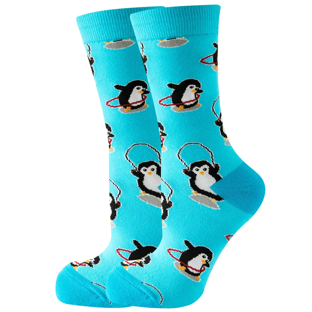 High-Quality Kawaii Cartoon Animal & Fruit Trendy Women's Socks - Harajuku Happy Collection