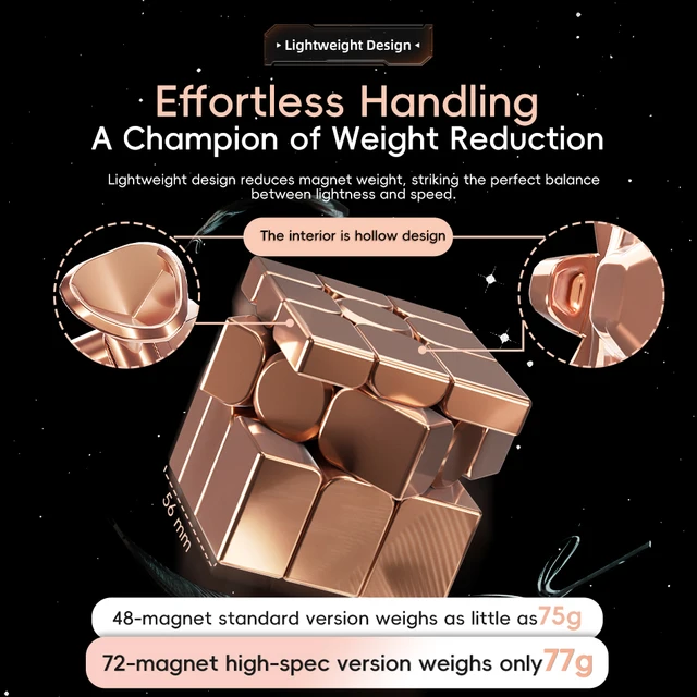 [Picube] MoYu Mirror V2 3x3 Magic Cube Puzzle Silver Gold Stickers Speed Cubes Professional Learning Toys For Children Gift 6