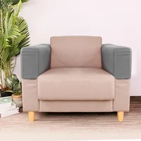 2pcs/set Shake fleece solid color elastic dustproof sofa armrest glove decoration 2