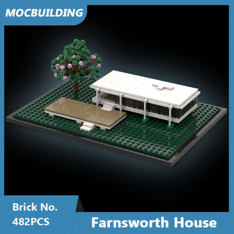 MOC Building Blocks Farnsworth House Model 21054 The White House