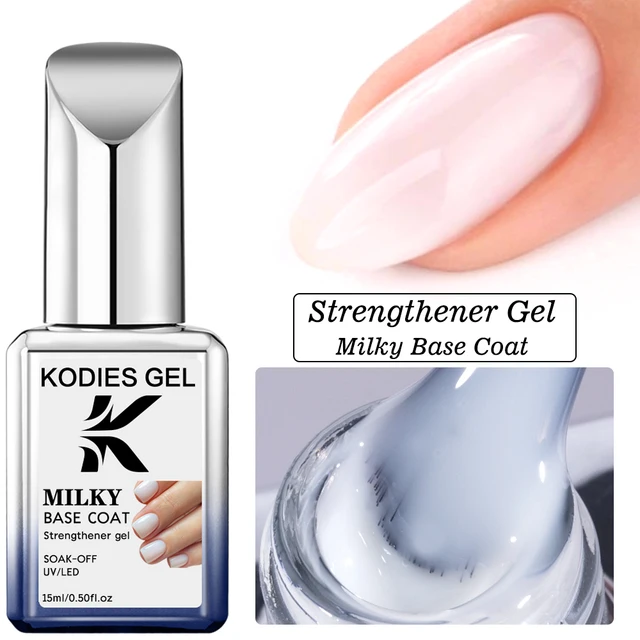 1 pz funzione base gel smalto bianco latte trasparente diamante top coat semi permanente gel da costruzione in ferro UV per estensione arte 2