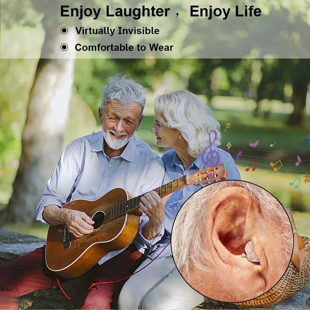 New Rechargeable Hearing Aids For Deafness Elderly Mini Invisible Hearing Aids 16 Channels Sound Amplifier with Noise Cancelling 5