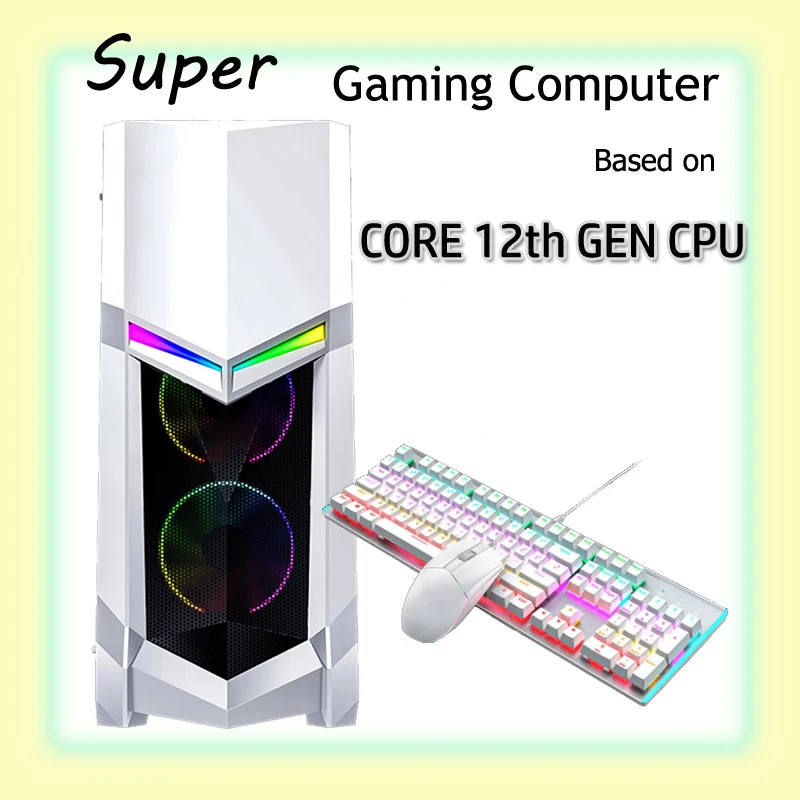 B660M Motherboard CPU Core i7 12700KF i5 12600KF RAM 64G DDR4 3200 Video Card RTX3080 10G 800W PSU 500G M.2 SSD Gaming Computer
