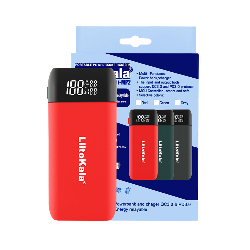 LiitoKala Lii-MP2 21700/18650 Mobile Power QC3. 0 fast charging Type-C input