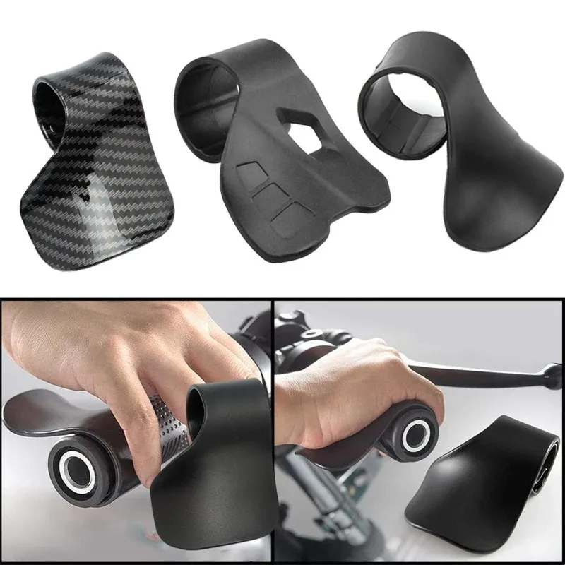 Universal Carbon Fiber Motorrad Beschleuniger Unterstützen Griffe Tempomat Lenker Assistent Clips Handgelenk Rest Moto Zubehör – Detail 2