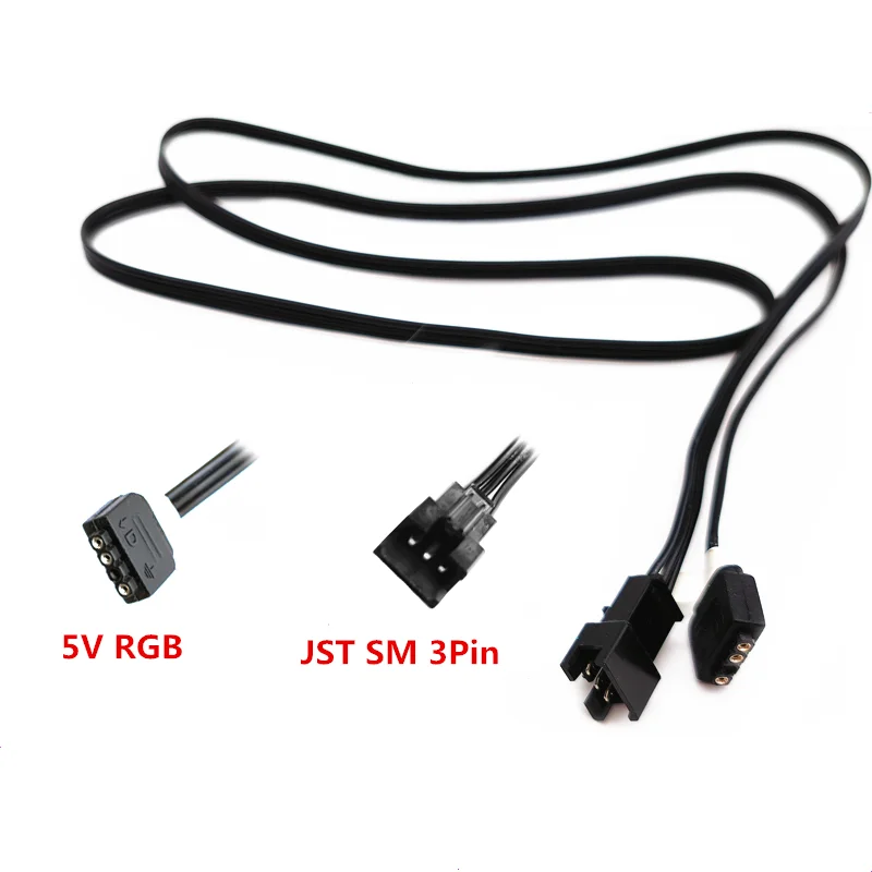 ASUS JST SM RGB เมนบอร์ด5V ARGB 3-Pin Conversion Extension Cable