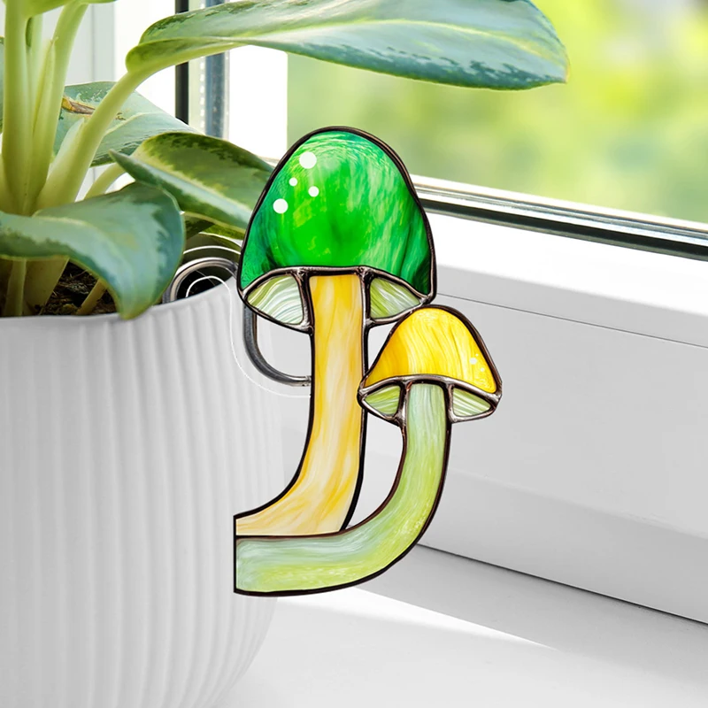 Flower Decorative Garden Stakes Acrylic Potted Plant Decorations Animal Flowerpot Stakes Planter Edge Hugger