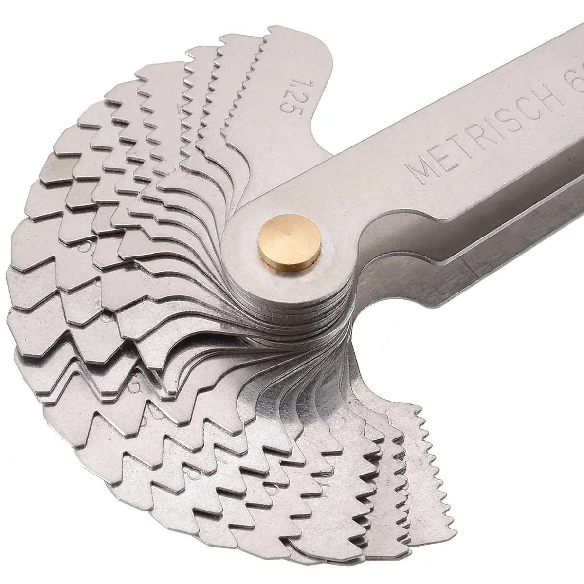 Thread Pitch Cutting Gauge Tool Set 55 & 60&deg; Inch & Metric Thread Plugs Gauge Gear Tooth Pitch Tool Accessories 1 Pc thread gauge