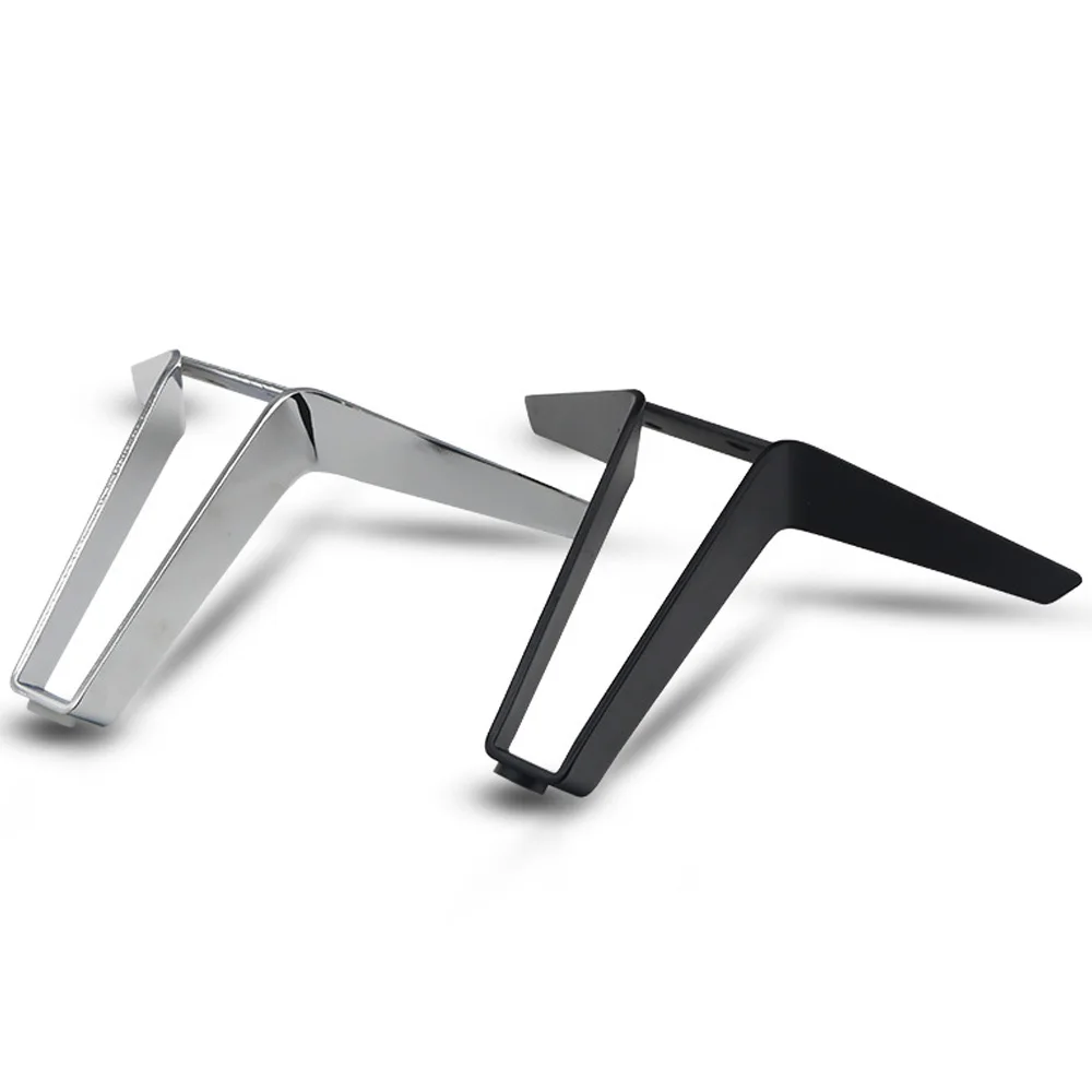 Description Picture 5 of item4pcs Metal Furniture Legs 12cm Black Silver Cabinet Feet Support Dresser Bed Coffee Table Sofa Replacement Legs Hardware Feet