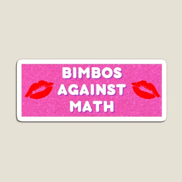 

Bimbos против математического розового бампера, магнитная наклейка для детской игрушки, детский Декор, холодильник