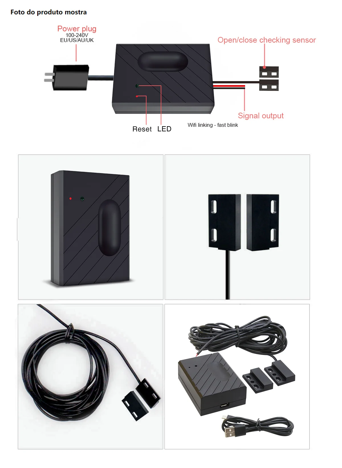 Tuya Smart WiFi Garage Door Opener Remote Tuya Smart Life App Control Work with