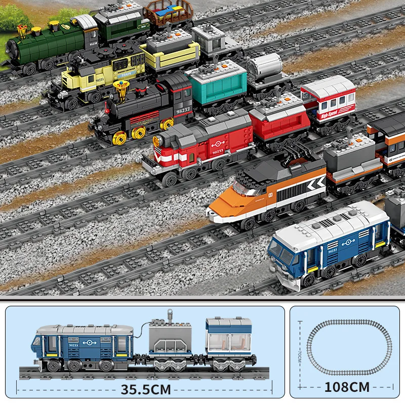 Power Building Blocks Train | Building Blocks Bricks | Sound