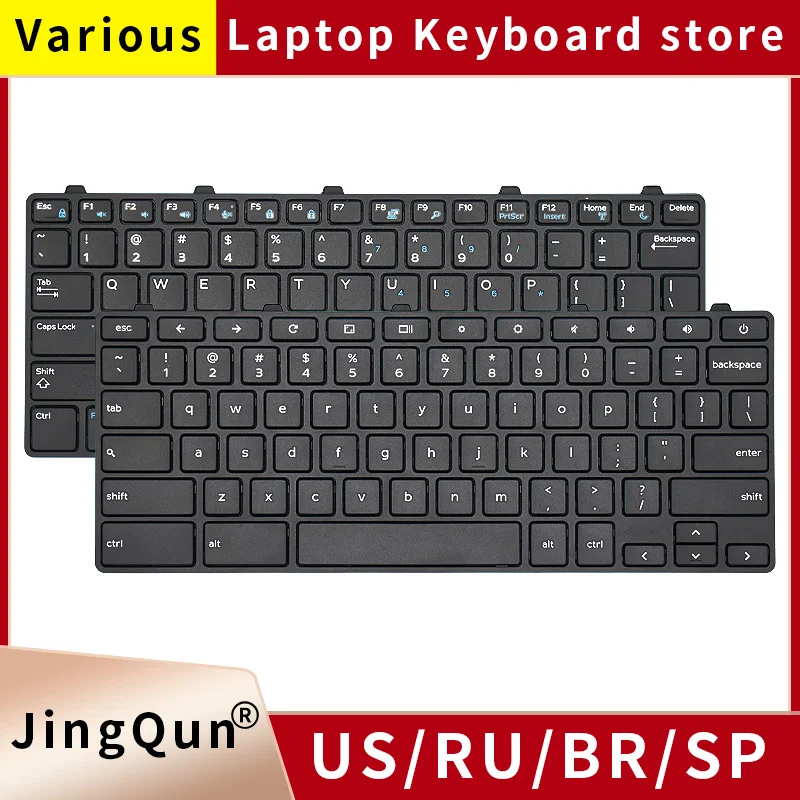 Teclado Embutido para Dell Latitude 3180 3181 3189 3190 3300 3310 3380 Series Laptop Wvpk0 0k47j Pk131ww4a14 Original Novo