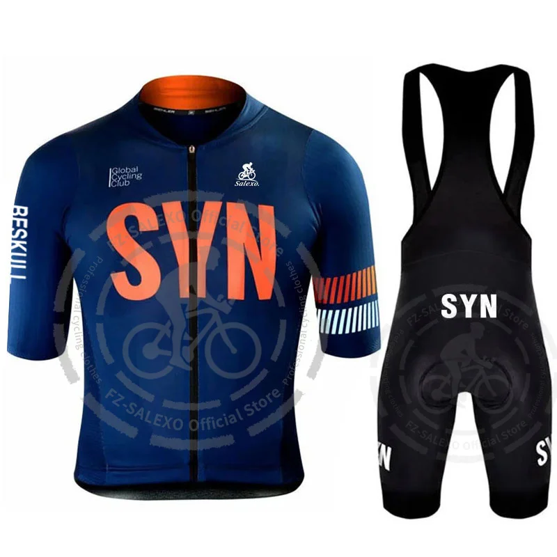 Cycling Jersey Set New SYN Team Cycling Jersey Set Men Summer Cycling Clothing Road Bike Shirts Suit Bicycle Tops MTB Maillot Ropa Ciclismo