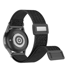 Versatile Nylon Magnetic Loop Watch Band - 18/20/22mm - 20mm (W black)