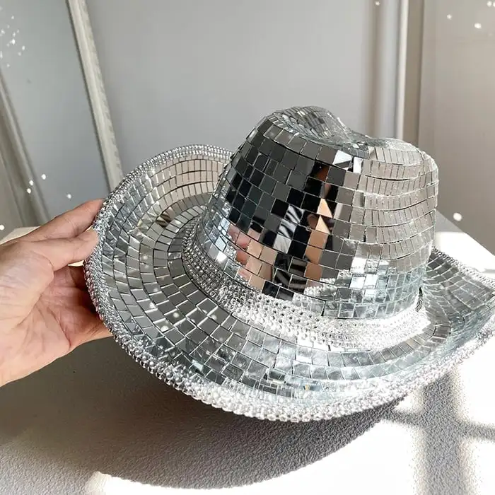 Disco Ball Cowboy Hat Cowgirl Hats Look Stunning In The Sun Cowboy Caps