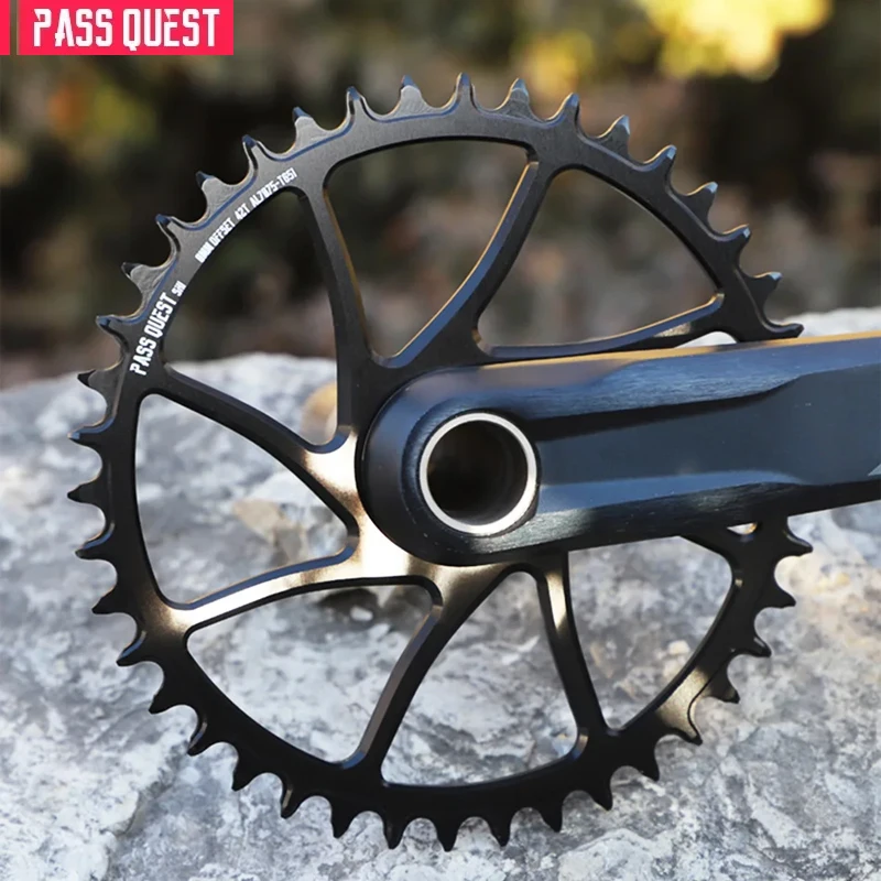 PASS QUEST ラウンド ブラックとシルバー ナロー ワイド チェーン