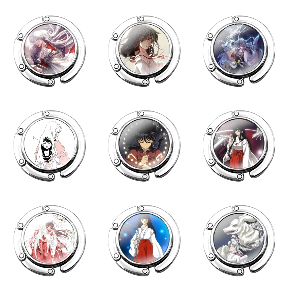 

Foldable Purse Hook for Women's Table Handbag Storage Folding Decor Table Hook Inuyasha sesshomaru
