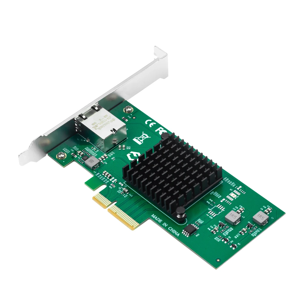 10G AQC107 PCIE-RJ45 이더넷 카드 PCIE X4 기가비트 10G/5G/2.5G/1G PCI Express LAN 어댑터(데스크탑 PC 서버용)