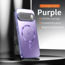 Premium Magnetic Shockproof Nano Matte Protective Phone Case with Lightning Design - Google Pixel 10PRO (Q Purple)