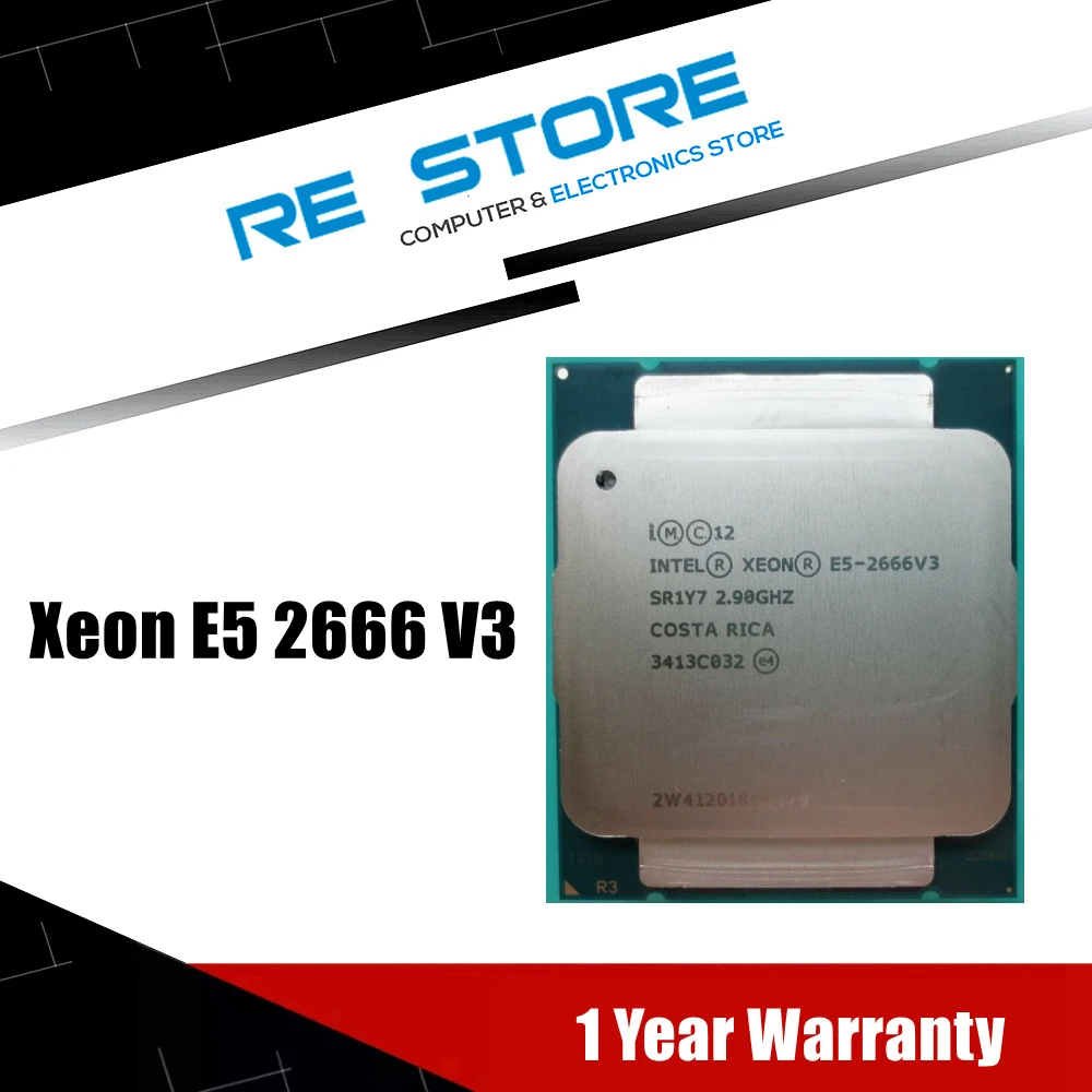 used Intel Xeon E5 2666 V3 Processor SR1Y7 2.9Ghz 10 Core 135W Socket LGA 2011 3 CPU E5 2666V3|CPUs| - AliExpress