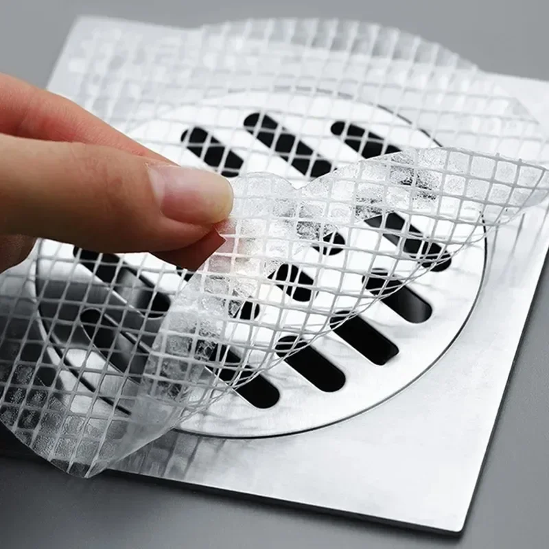 5/30 Bathroom Accessories D/bathroom PCS Floor Drain Sticker Hair Catcher Drains Kitchen Sink Strainer Anti Shower Filter Catch