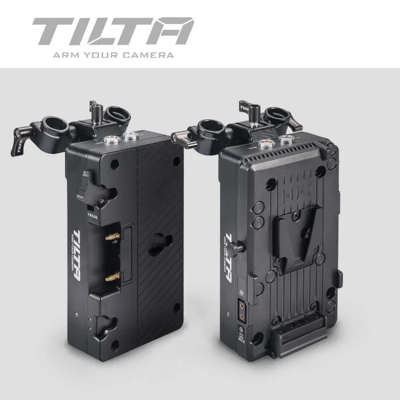 Tilta Ubp-V Batteria V-Lock Piastra V Mount Sistema Di Alimentazione Per Sony Fs5 Fs7 Rosso Dsmc2 Arri Bmpcc 4K 6K Fotocamere A Pellicola