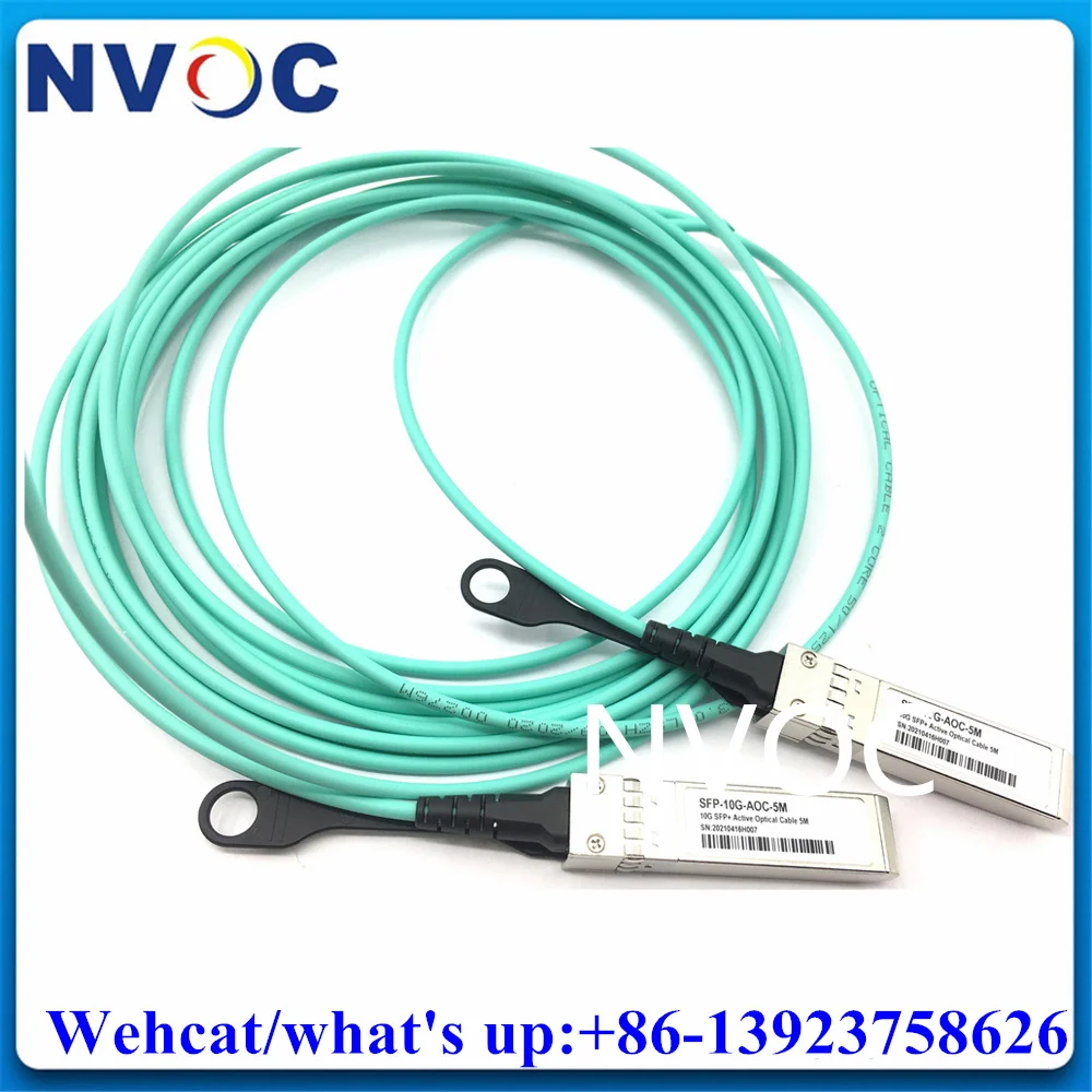 Cavo Om3 Da 10Gbps Sfp + 10M (30 Piedi) Aoc Active Optic Compatibile Con Diversi Interruttori In Fibra