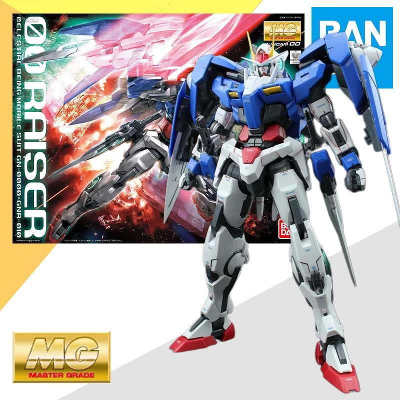 

Bandai 1/100 MG Master Grade GUNDAM 00 RAISER Model Kit Assembly Anime Action Figure Assembly Model Toy Gift for Children