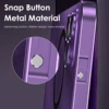Aluminum Metal Frame Magnetic Case For iPhone 13 12 14 15 16 Pro Max Plus Magsafe Wireless Charging Lens Film PC Backboard Cover 4