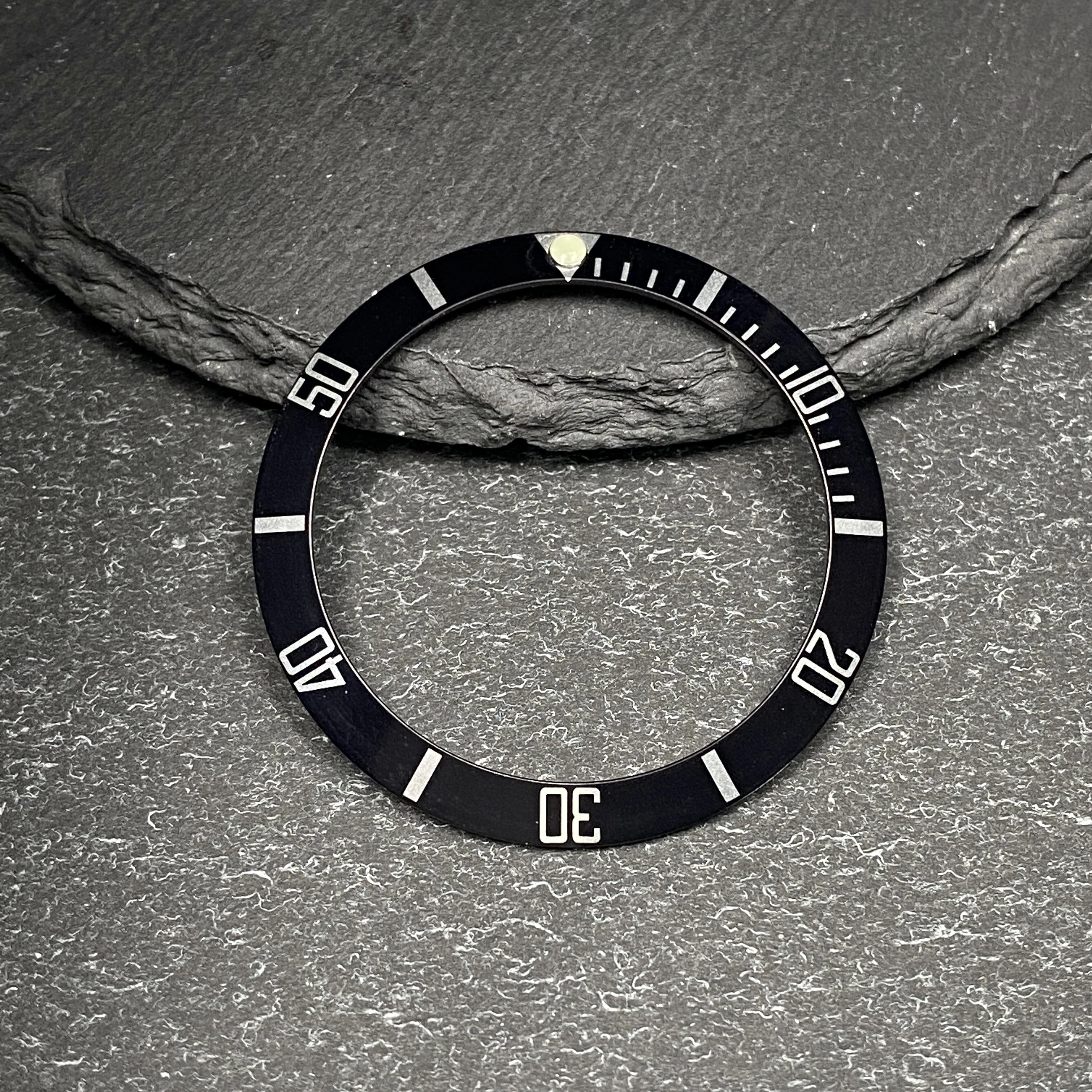 Premium 38*30.6MM Ceramic/Aluminum Watch Bezel Insert