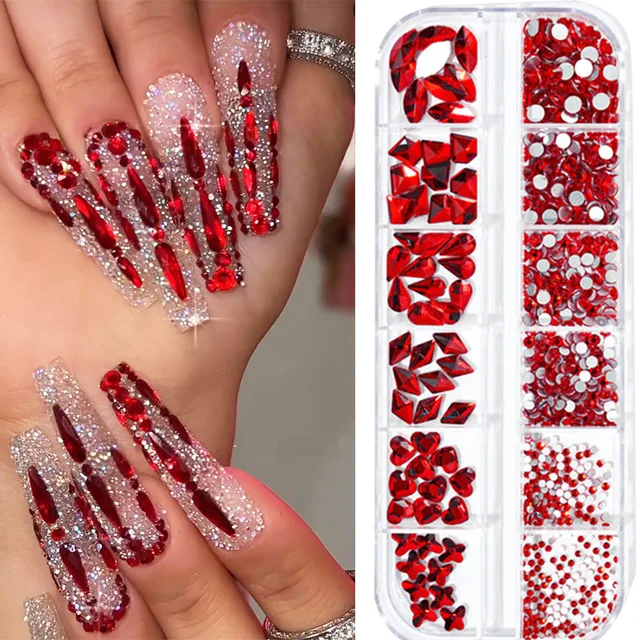 1000pcs-Valentine-s-Day-RED-Rhinestone-12-Grid-FlatBack-Mixed-Size-Nail-Crystal-DIY-Non-Hotfix jpg