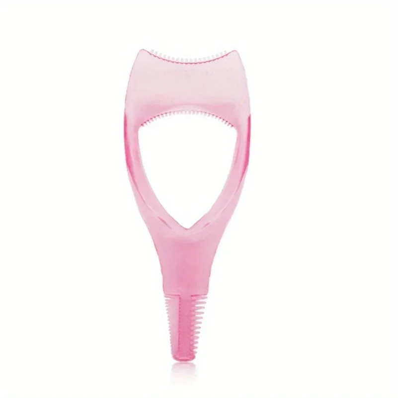 Makeup tools mascara applicator template eye makeup tools mascara applicator tool 3 in 1 Mascara Applicator Template Eyelash Curler Guard Case Eyeliner Holder Eyelash Aid Eyebrow Drawing Tool Makeup