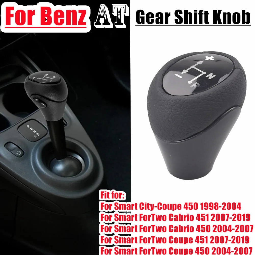 Car Styling Pomello Del Cambio Automatico Leva Del Cambio Stick Per Smart City-Coupe 450 1998-2004 Fortwo Cabrio 450 451 Ricambi Auto